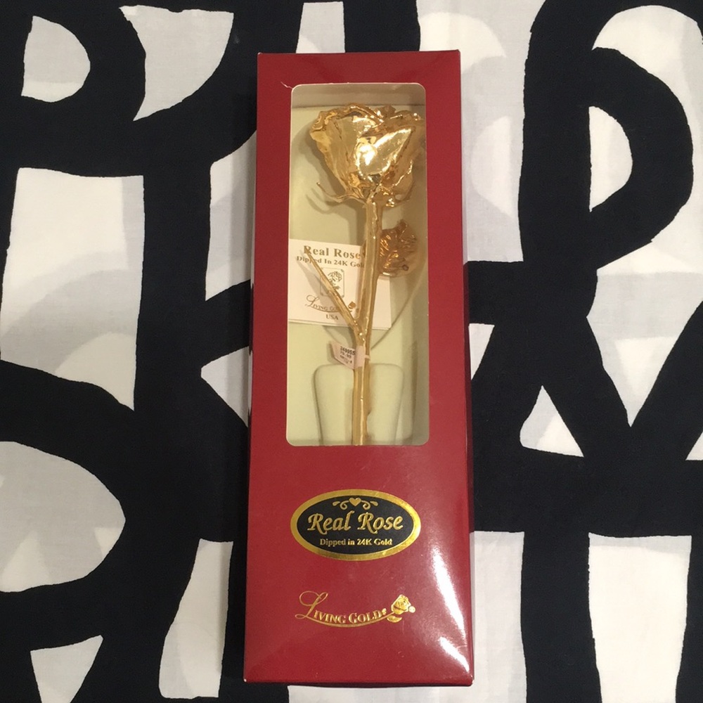 Real Rose Dipped in 24K Gold
